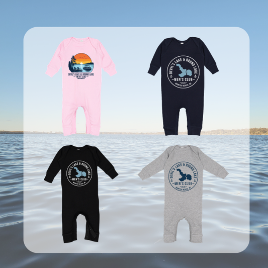 Devil’s Lake & Round Lake Men’s Club Classic Long Infant Onesie