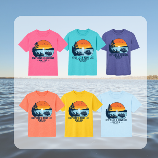 Devil’s Lake & Round Lake Men’s Club Tropical Youth Tee