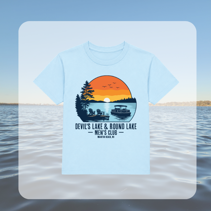 Devil’s Lake & Round Lake Men’s Club Tropical Youth Tee