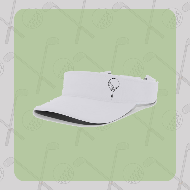 Golf Ball & Tee Visor