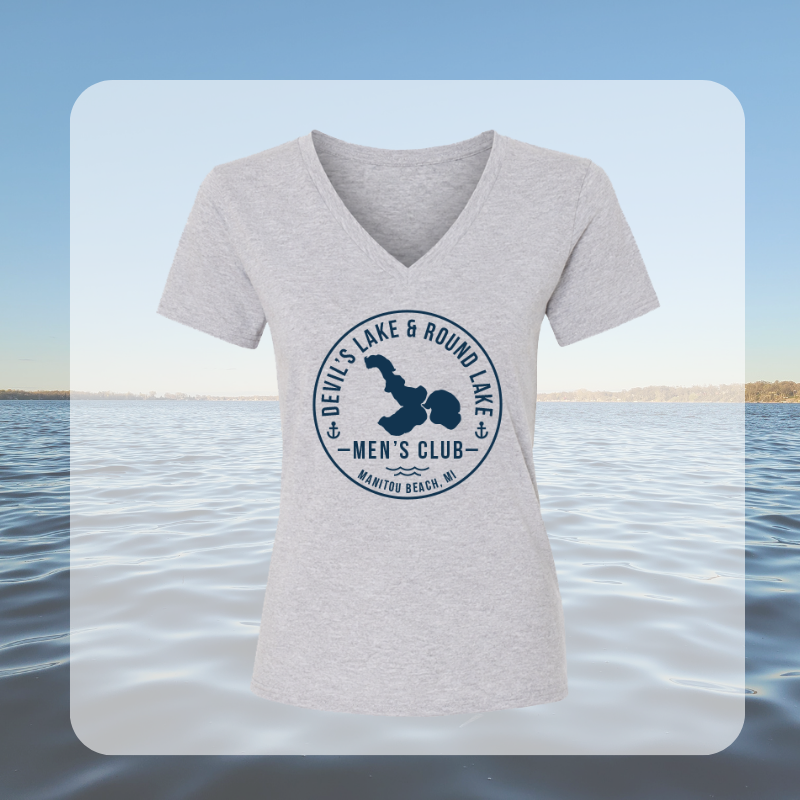 Devil’s Lake & Round Lake Men’s Club Classic V-Neck Tees