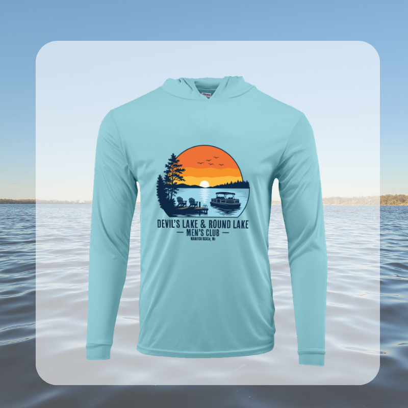 Devil’s Lake & Round Lake Men’s Club Tropical Hooded Long Sleeve