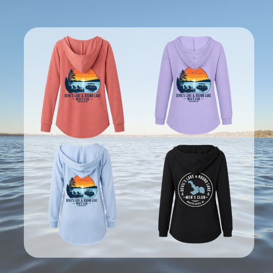 Devil’s Lake & Round Lake Men’s Club Women’s Beach Hoodie