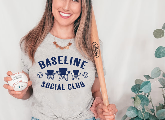 Baseball Collection - Baseline Social Club Tee ⚾