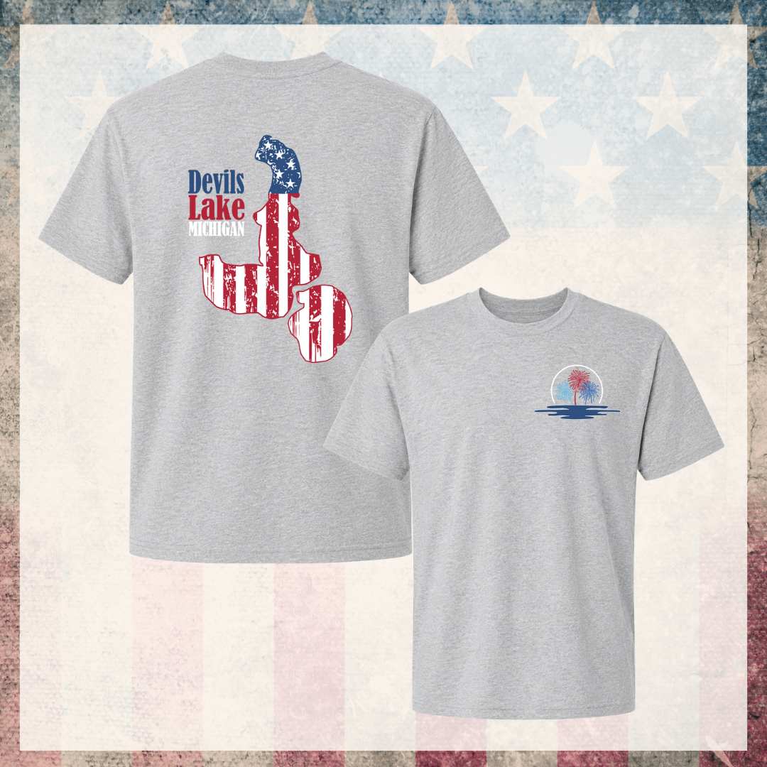 Devils Lake Michigan 4th of July Tee