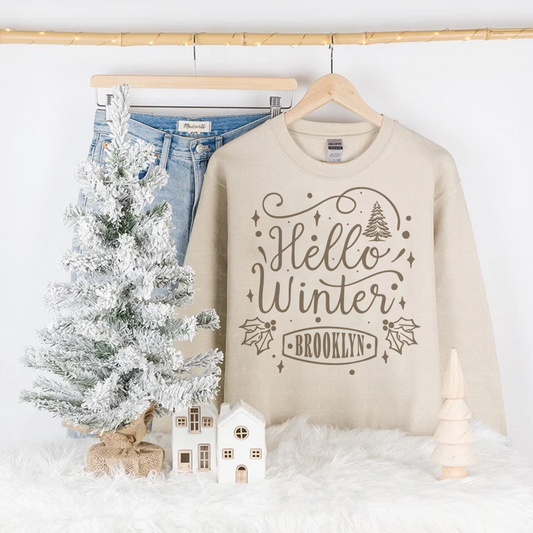 Hello Winter – Brooklyn Crewneck