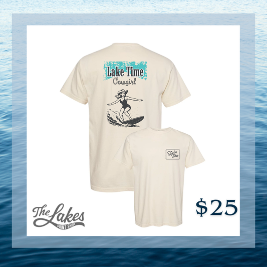 Lake Time Cowgirl Tee