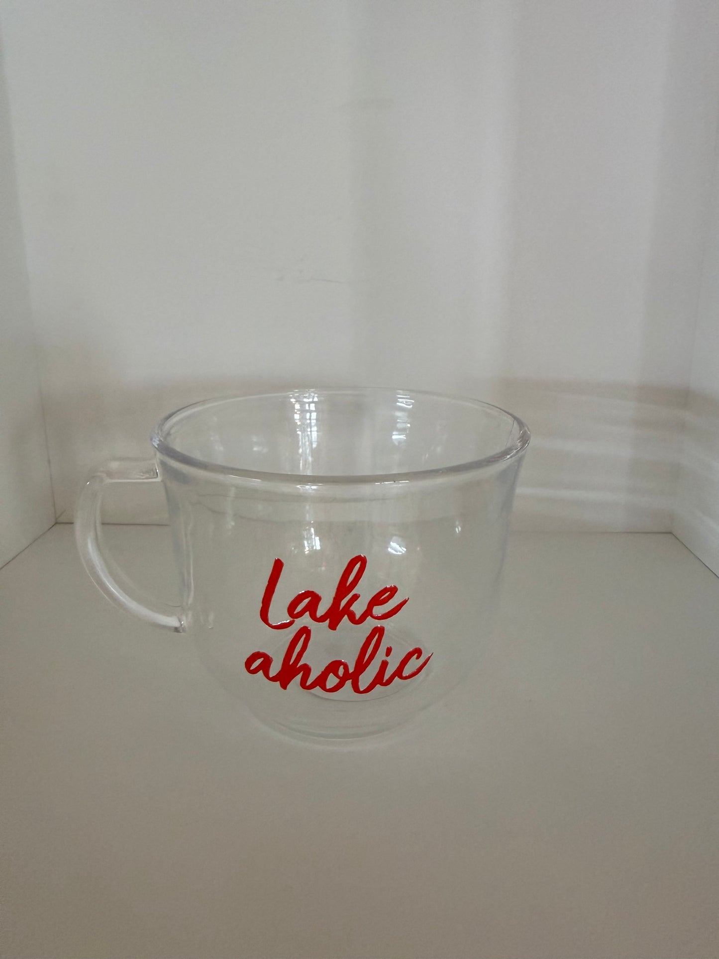 Lakeaholic Glass Cup