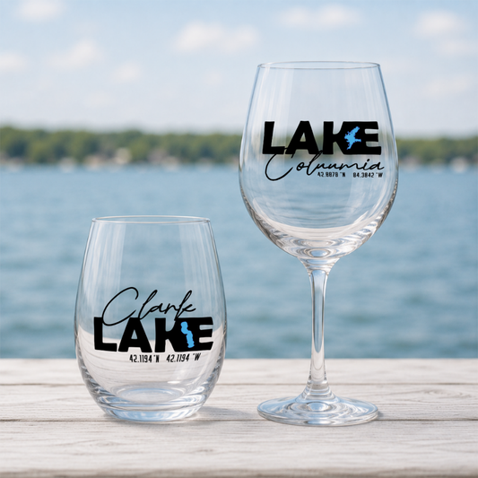 Local Lake - Wine Glasses
