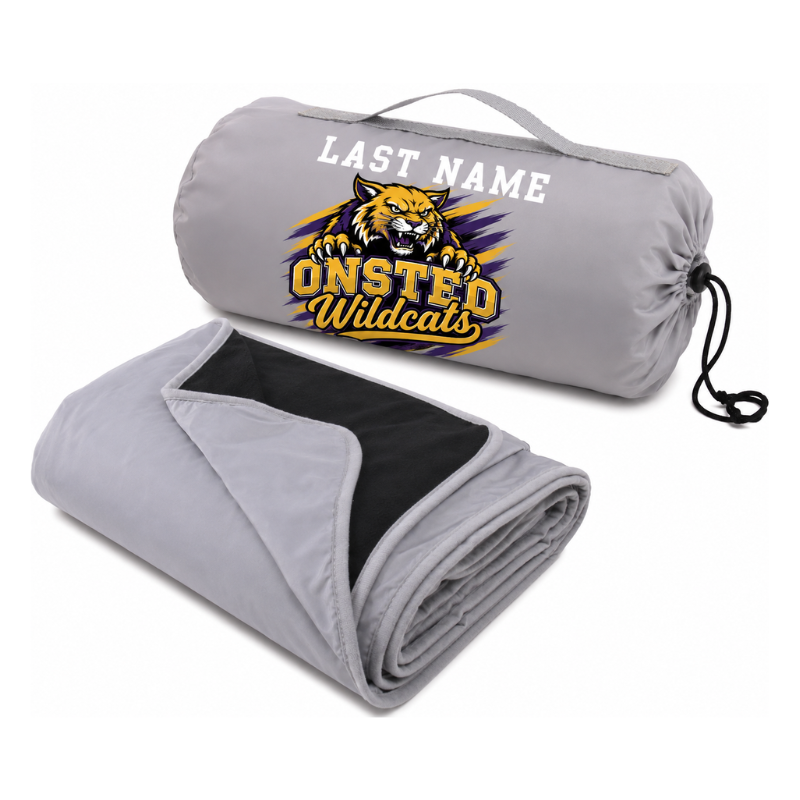 Personalized Onsted Wildcats Stadium Blanket