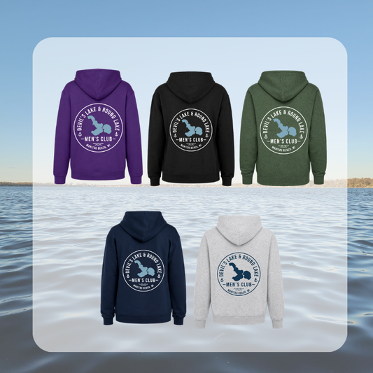 Devil’s Lake & Round Lake Men’s Club Classic Hoodie