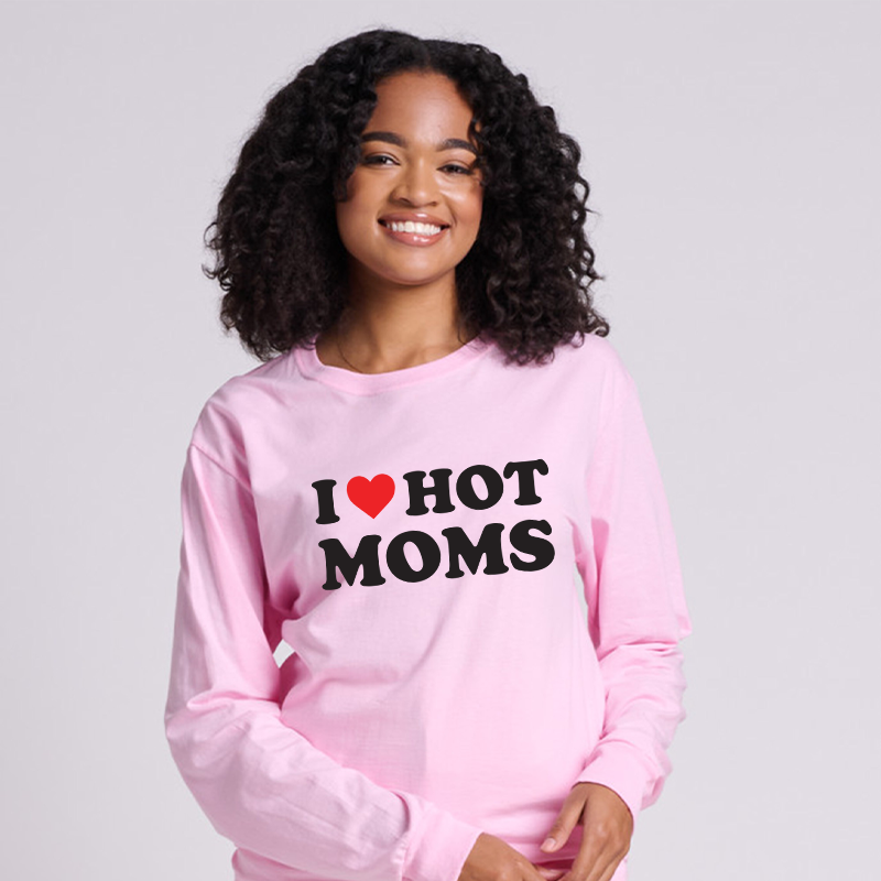 I ❤️ Hot Moms - Longsleeve