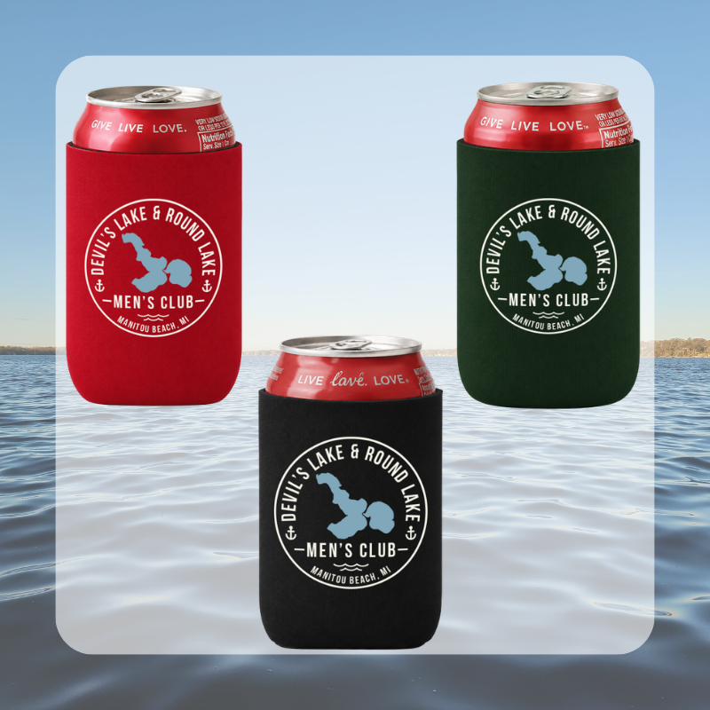 Devils Lake & Round Lake Men’s Club Regular Koozie