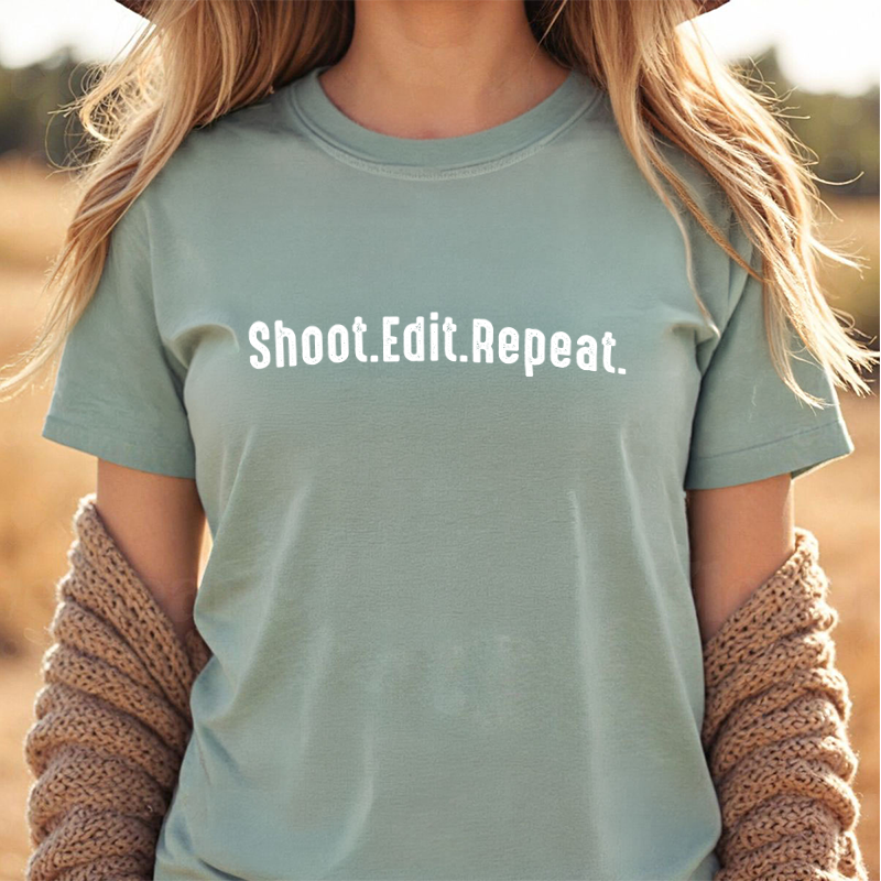 Shoot. Edit. Repeat - Tee