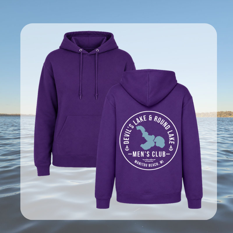 Devil’s Lake & Round Lake Men’s Club Classic Hoodie