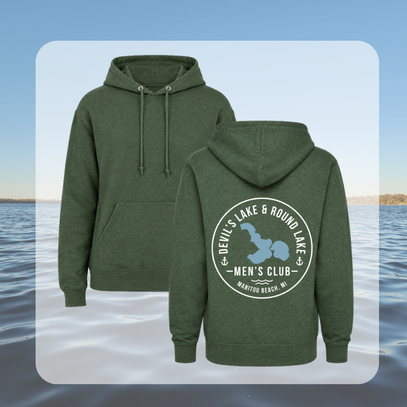 Devil’s Lake & Round Lake Men’s Club Classic Hoodie