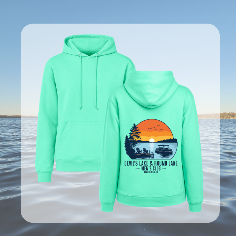Devil’s Lake & Round Lake Men’s Club Tropical Hoodie