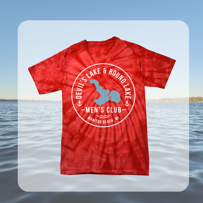 Devil’s Lake & Round Lake Men’s Club Tie Dye Classic Tee