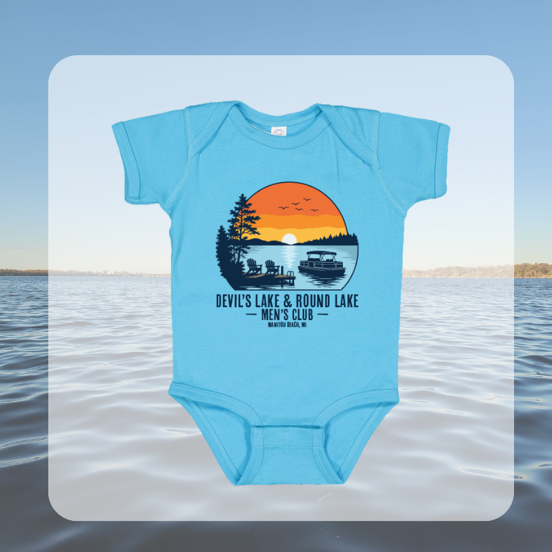 Devil’s Lake & Round Lake Men’s Club Tropical Short Infant Onesie