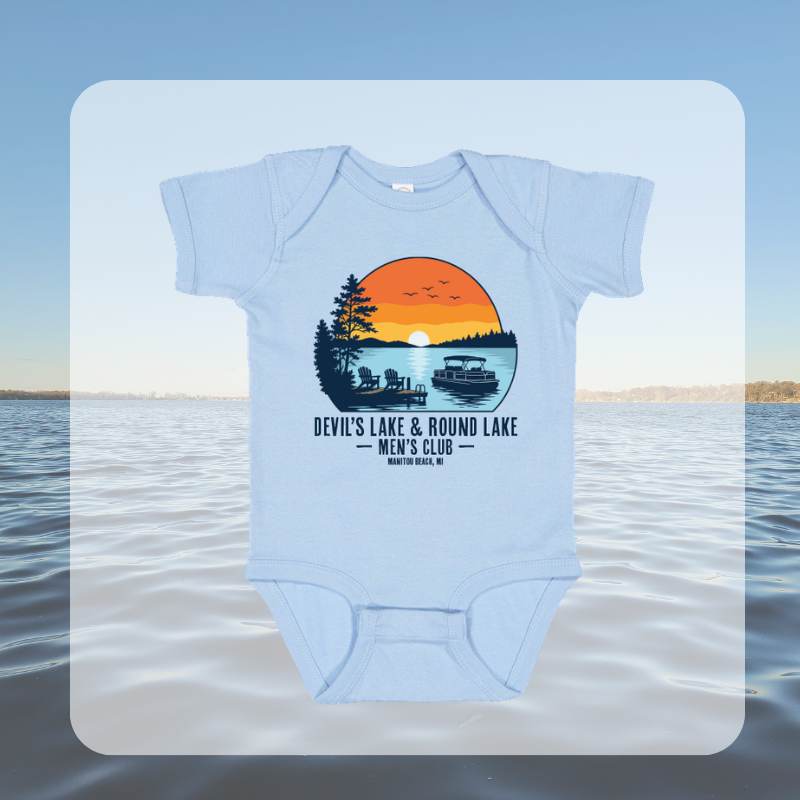 Devil’s Lake & Round Lake Men’s Club Tropical Short Infant Onesie