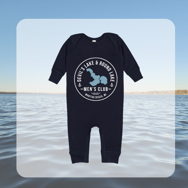 Devil’s Lake & Round Lake Men’s Club Classic Long Infant Onesie