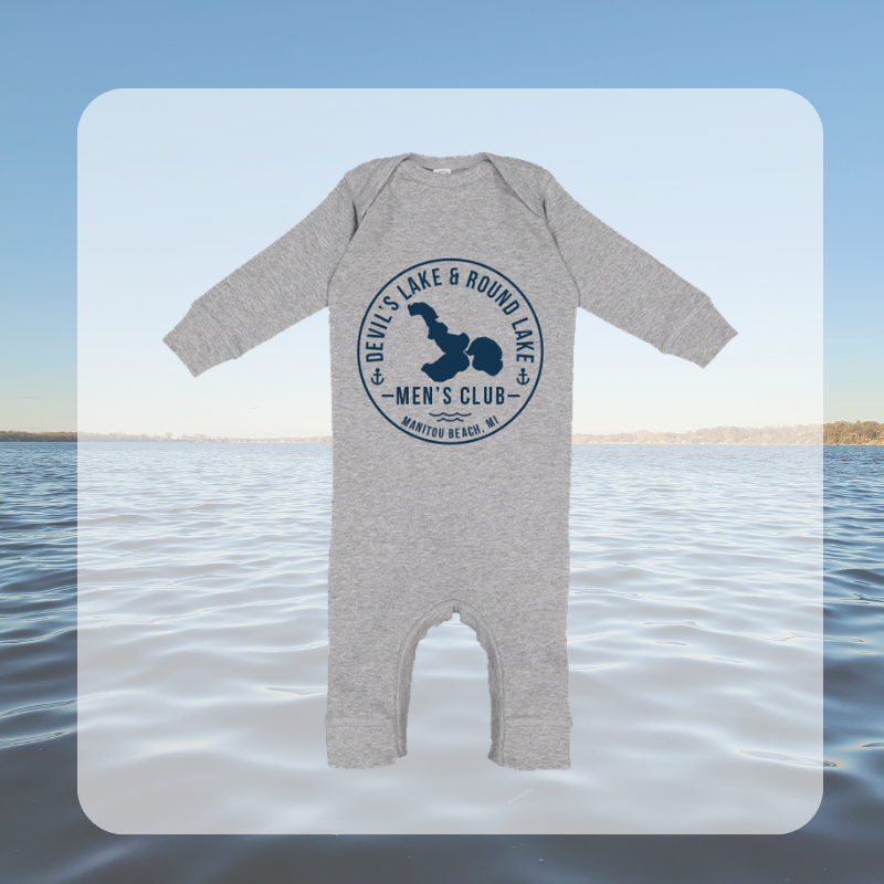 Devil’s Lake & Round Lake Men’s Club Classic Long Infant Onesie