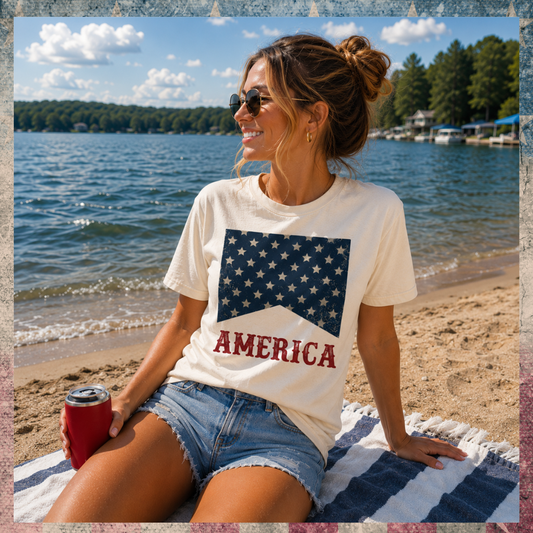 America Flag Tee