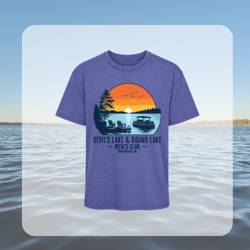 Devil’s Lake & Round Lake Men’s Club Tropical Youth Tee