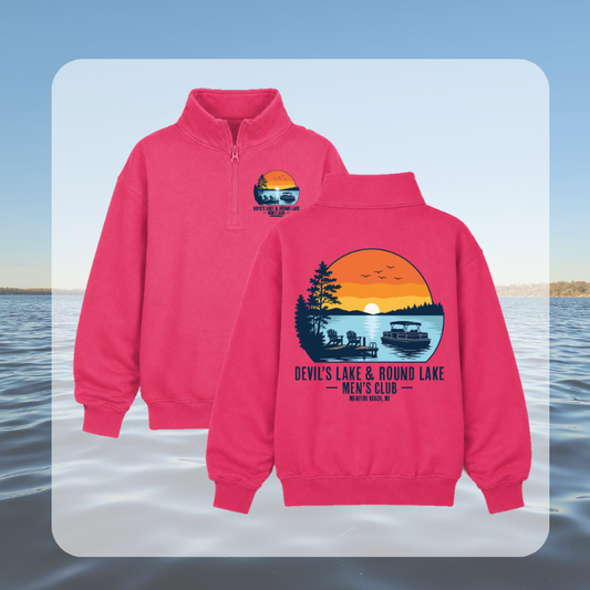 Devil’s Lake & Round Lake Men’s Club Tropical Youth 3/4 Zip Up