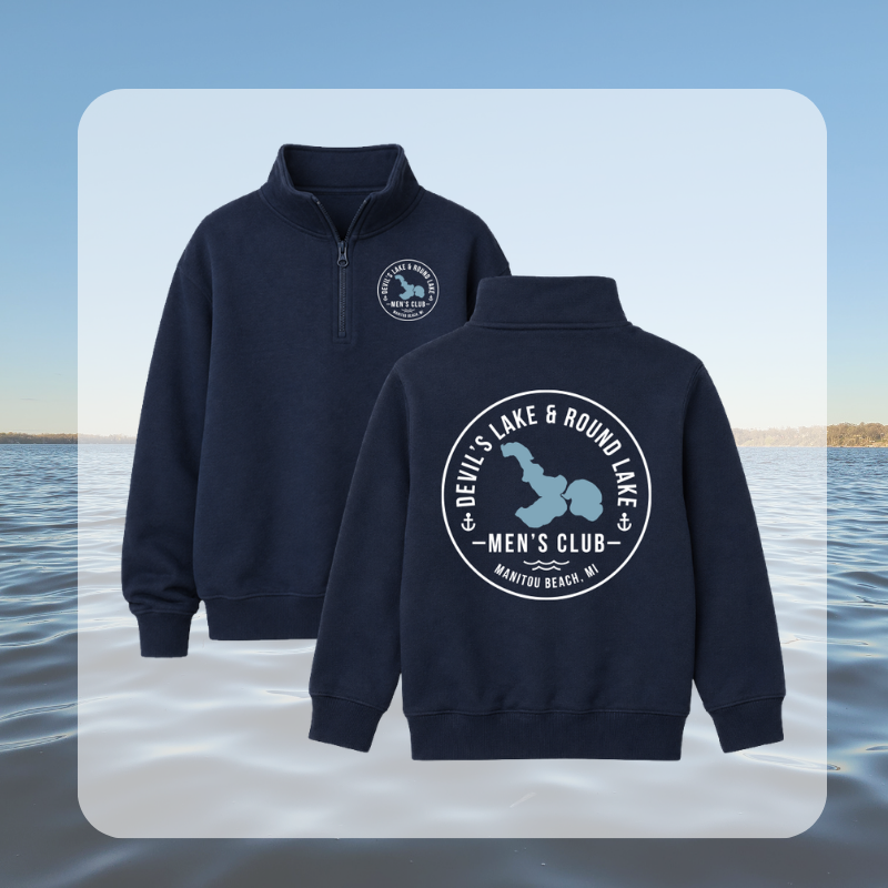 Devil’s Lake & Round Lake Men’s Club Youth 3/4 Zip Up