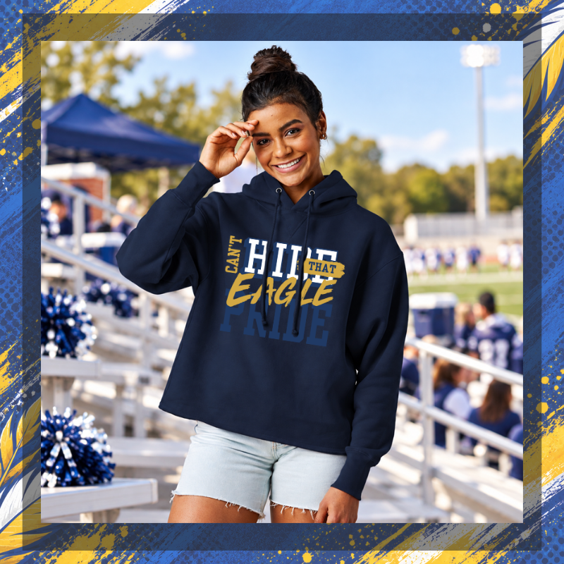 Columbia Eagles “Can’t Hide That Eagle Pride” Frayed Hem Hoodie