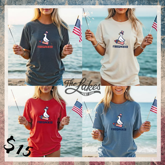 Firecrackers Patriotic T-Shirt