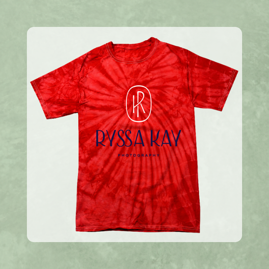 Ryssa Kay Photography Red Tie-Dye T-Shirt