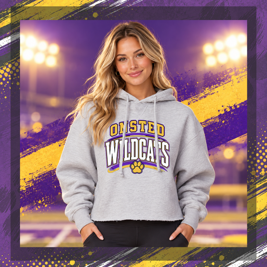 Onsted Wildcats Frayed Hoodie