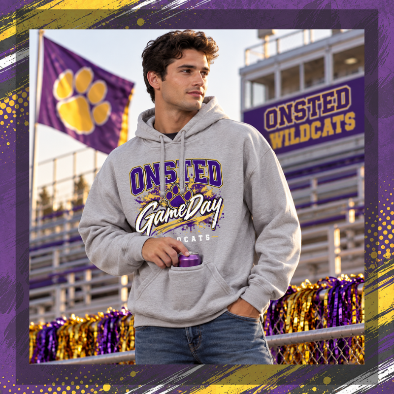 Onsted Wildcats Game Day Tailgate Hoodie