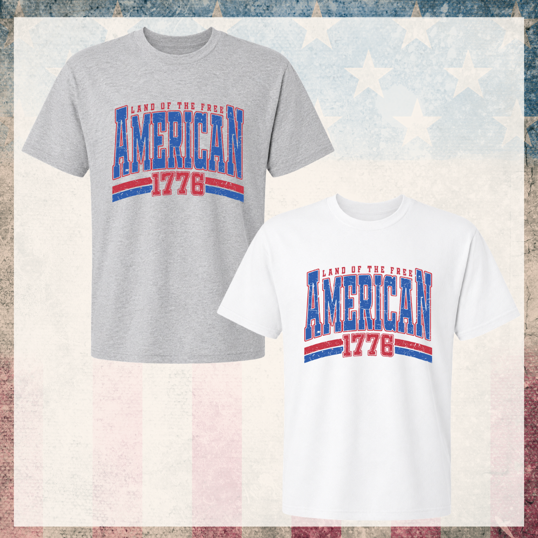 Land of the Free American 1776 Tee