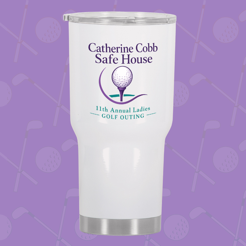 Catherine Cobb Safe House Ladies Golf Outing Tumbler
