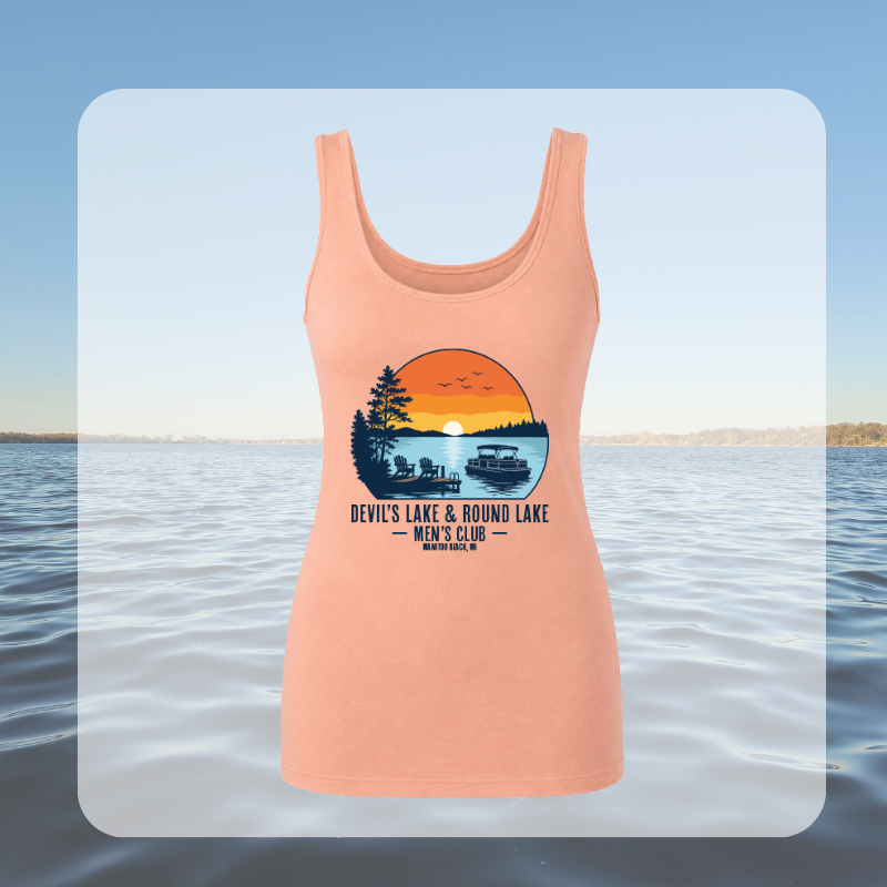 Devil’s Lake & Round Lake Men’s Club Women's Tropical Tank Tops