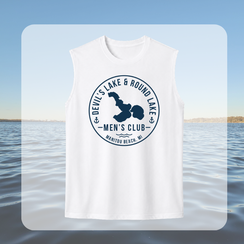 Devil’s Lake & Round Lake Men’s Club Tropical and Classic Tank Tops