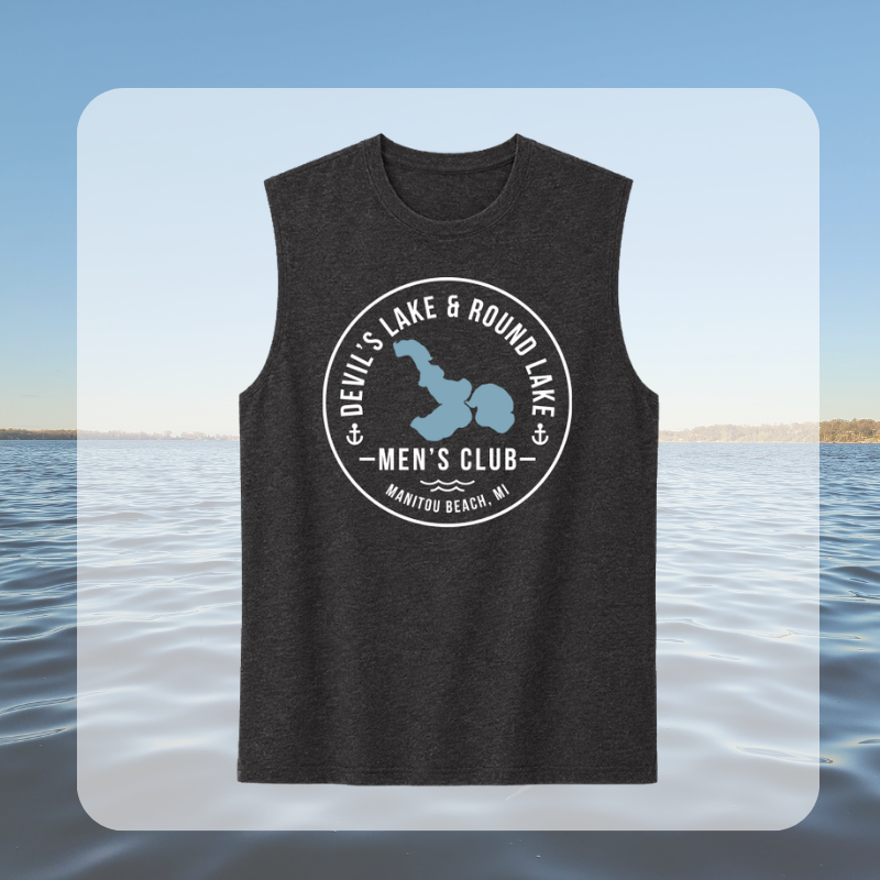 Devil’s Lake & Round Lake Men’s Club Tropical and Classic Tank Tops