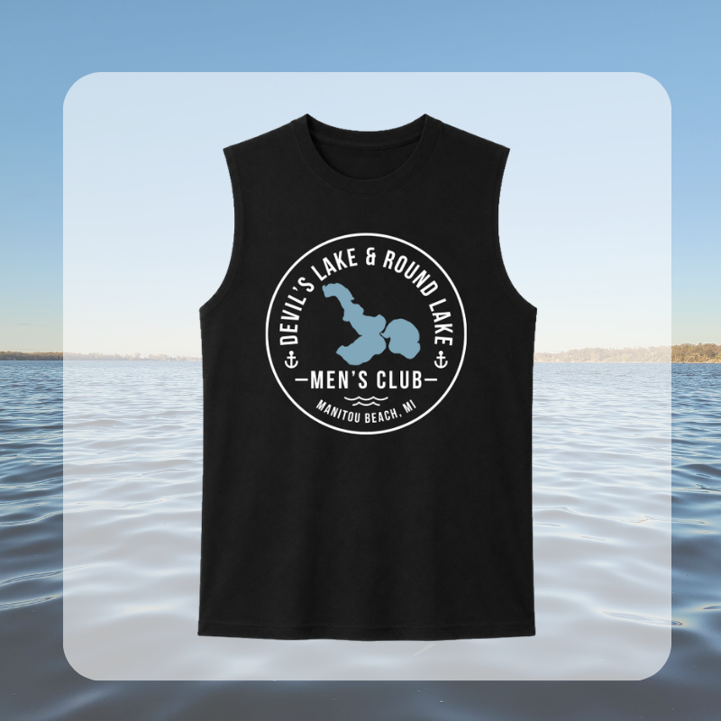 Devil’s Lake & Round Lake Men’s Club Tropical and Classic Tank Tops