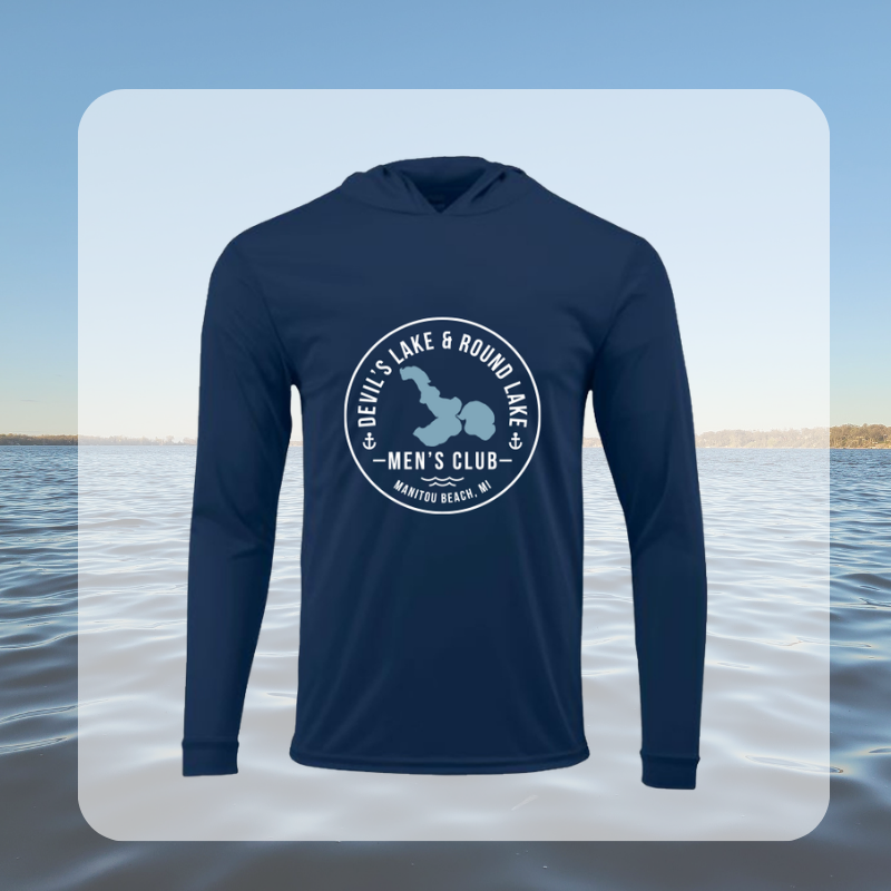 Devil’s Lake & Round Lake Men’s Club Classic Hooded Long Sleeve