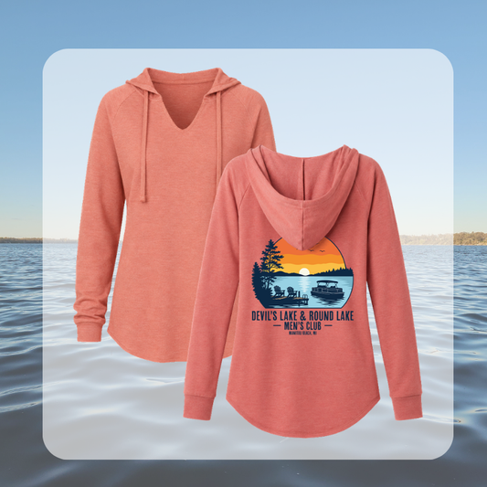 Devil’s Lake & Round Lake Men’s Club Women’s Beach Hoodie