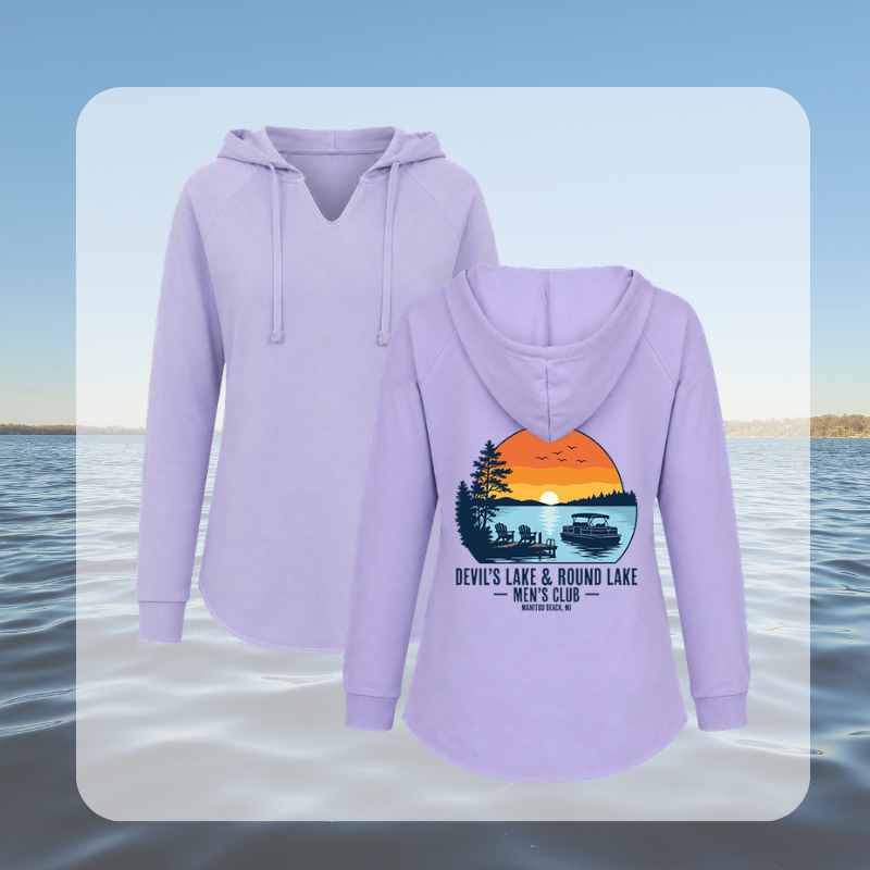 Devil’s Lake & Round Lake Men’s Club Women’s Beach Hoodie