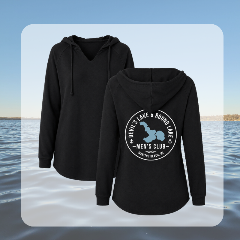 Devil’s Lake & Round Lake Men’s Club Women’s Beach Hoodie