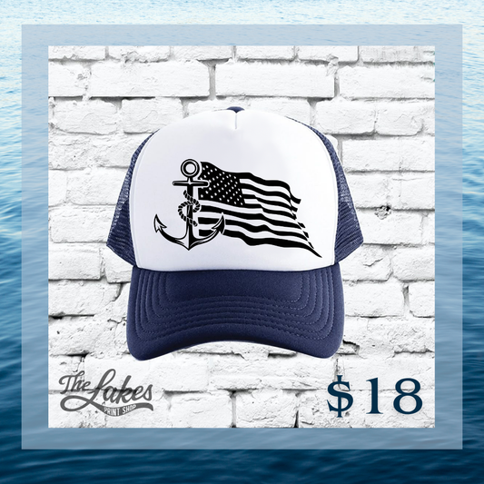 Anchor Flag Foam Trucker Hat