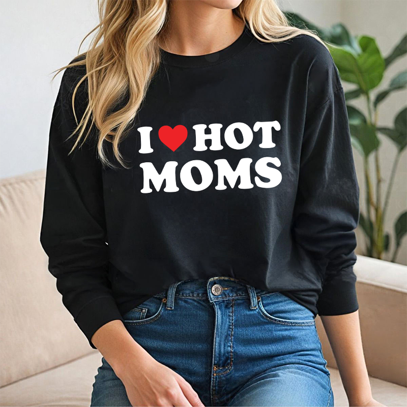 I ❤️ Hot Moms - Longsleeve