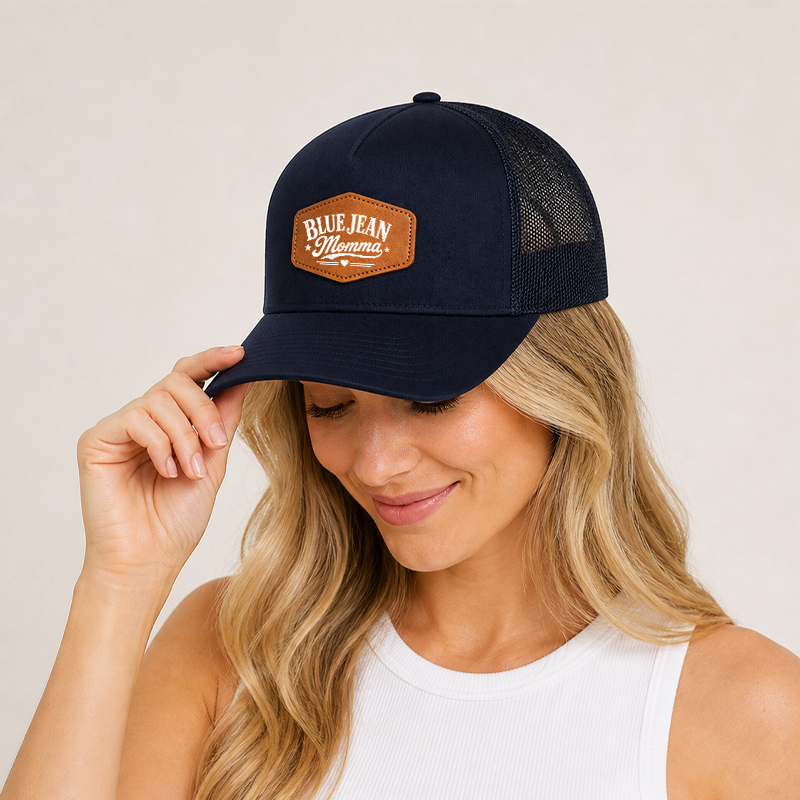 Blue Jean Momma - Leather Patch Hat