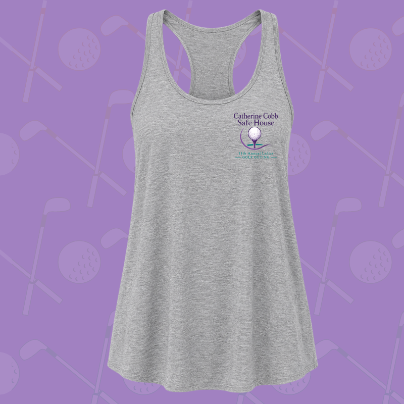 Catherine Cobb Safe House Ladies Golf Outing Tank Top