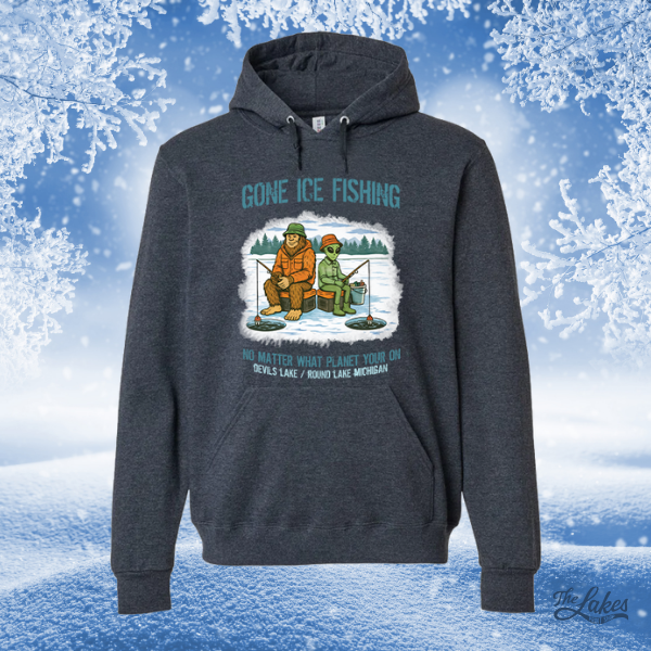 Gone Ice Fishing Hoodie